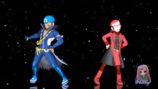 Cartoon characters dark stars red - a group of cartoon characters free wallpaper