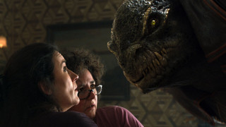 Woman man dinosaur head dark - a dinosaur free wallpaper