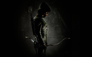 Man black outfit bow arrow 3 - a black outfit holding free wallpaper