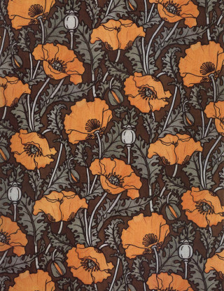 Close up flower brown background - a white dot free wallpaper