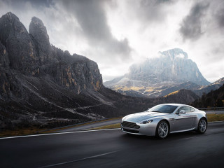 Silver car driving road mountains - annie leibovitz free wallpaper
