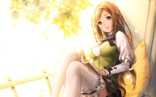 Woman sitting chair book yellow - hint of yayoi kasuma free wallpaper