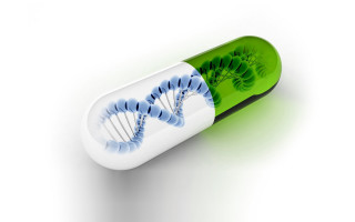 Green pill blue white strands - a shadow free wallpaper