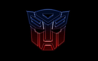 Stylized mask red blue outline 2 - outline free wallpaper
