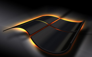 Black orange computer icon bright - dynamic lighting free wallpaper