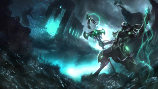Futuristic woman sword dark cave - a dark cave free wallpaper