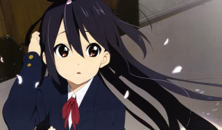 Girl suit tie long hair - aguri uchida free wallpaper