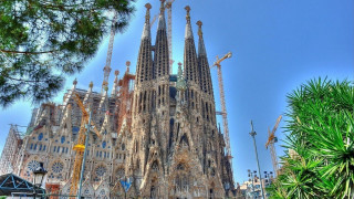 Tall building windows cranes construction - arthur b. carles free wallpaper