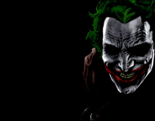 Joker green hair red nose 2 - sinister free wallpaper