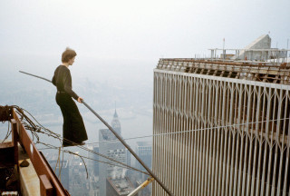 Woman standing wire city skyline - cornelia parker free wallpaper
