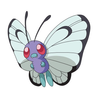 Cartoon butterfly purple face black - a black nose free wallpaper