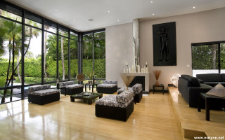 Living room modern chair window - modernism free wallpaper