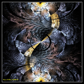 Spiral design yellow black white - a white center free wallpaper