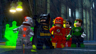 Lego batmans rain night green - their head free wallpaper