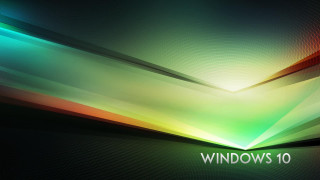 Colorful background windows 10 green - a text free wallpaper