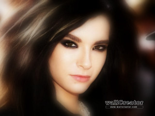 Beautiful woman black hair black - visual art free wallpaper