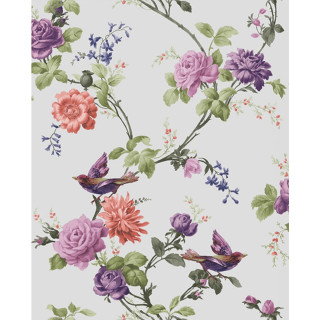Floral wallpaper birds flowers side - bird free wallpaper