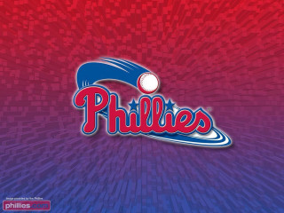 Phillies logo red blue background - wallpaper free wallpaper