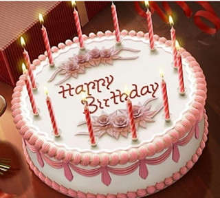 Birthday cake candles happy birthday 5 - us free wallpaper