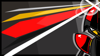 Motorcycle red yellow stripe road - de stijl free wallpaper