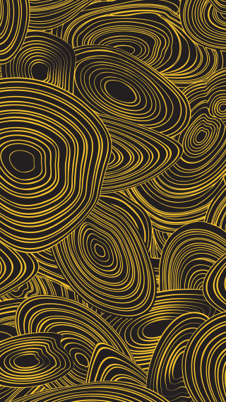 Black gold background swirls circles - the middle of it free wallpaper