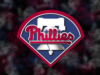 Phillies logo black background red - art free wallpaper