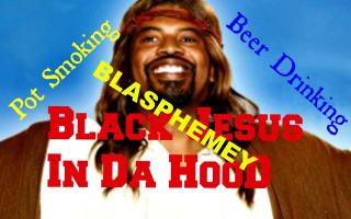 Blast jesus hood black arts - long hair and a beard free wallpaper