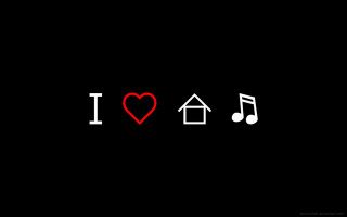 Red heart musical note house - a red heart free wallpaper