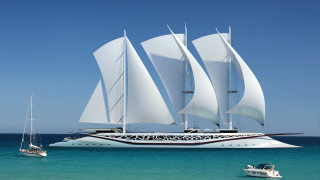Sailboat water ocean sky dream - altoon sultan free wallpaper
