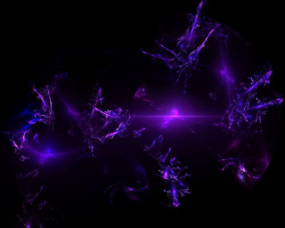 Purple background star light lines - computer art free wallpaper