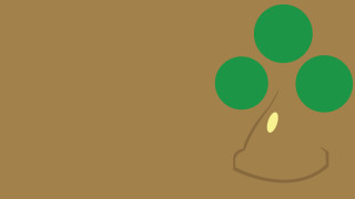 Green tree three leaves brown - a green tree free wallpaper