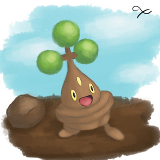 Cartoon tree ball sky background - its back free wallpaper