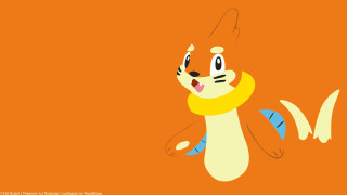 Cartoon animal scarf closed eyes - one leg free wallpaper