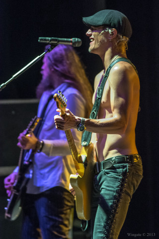 Shirtless men guitar singing microphone - free other wallpaper
