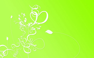 Green background white flower white - eyvind earle free wallpaper