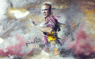 Man yellow purple uniform name - a painting of a man free wallpaper