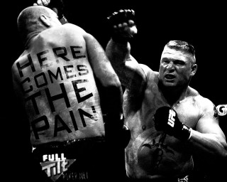 Man holding boxing glove sign - epic composition free wallpaper