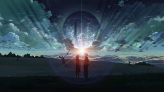 Two people giant object sky - two person free wallpaper