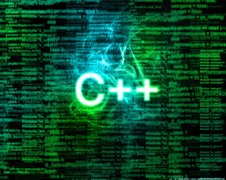 Green black background cplusplus glowing - background free wallpaper for desktop