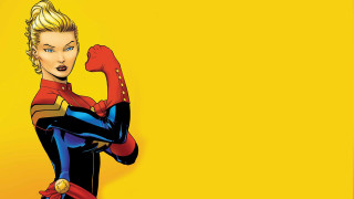 Woman red blue suit fist - a fist free wallpaper