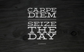 Wooden wall carp diem seize - cassius marcellus coolidge free wallpaper