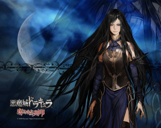 Woman long black hair dress - gothic free wallpaper for desktop