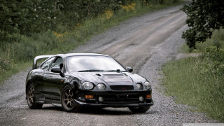 Car dirt road grass trees - andrew bell free wallpaper