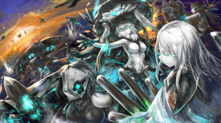 Anime demon girl group background 2 - other character free wallpaper