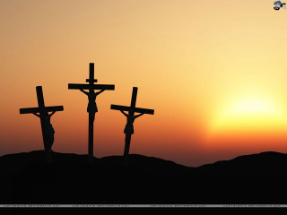 Three crosses hill sunset person - edward otho cresap ord ii free wallpaper