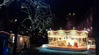 Merry go round city night - merry free wallpaper
