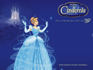 Cinderella cartoon character blue dress - disney free wallpaper