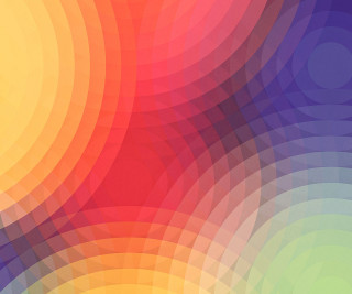 Colorful background circles red center - circle free wallpaper