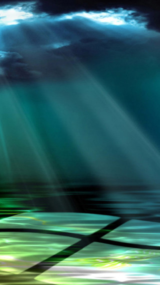 Cross water sky sun rays - a detailed matte painting free wallpaper
