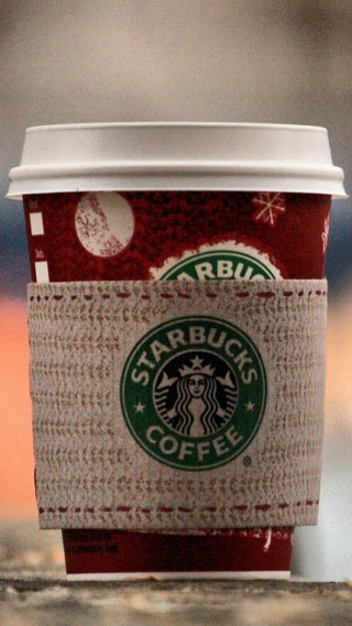 Starbucks cup wooden table window - christo free wallpaper